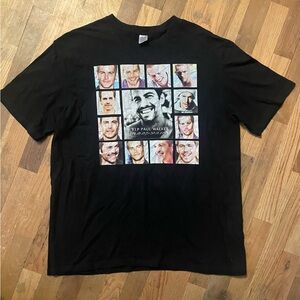 Paul Walker Tribute Shirt Featuring A Photo Collage and The Text R.I.P Size XL